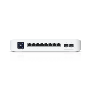 Equipped with two 10G SFP+ uplinks, the USW-Pro-8-PoE ensures high-speed connectivity and scalable networking.